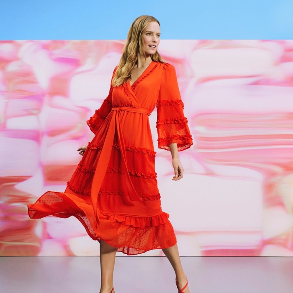 New with Tags - Alexia Orange Maxi Dress